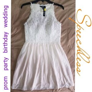Party Dress, Glitter Lace Prom Birthday Holiday Occasion, Juniors' Girl